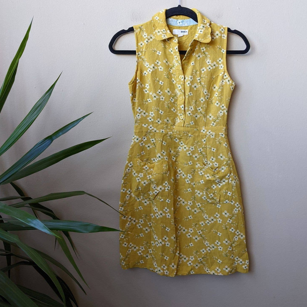Brooklyn Industries Floral Button Front Mini Dress